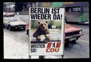 Wahlplakat CDU 28.1.85.