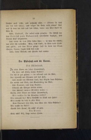 Der Philosoph und die Sonne.