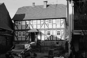 Fachwerkhaus (Fachwerkhaus); Burghaun, Hauptstraße 7