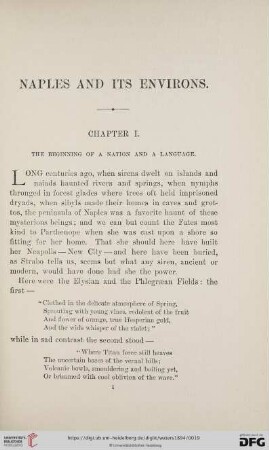 Naples and its environs