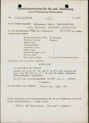 Moosmann, Karl