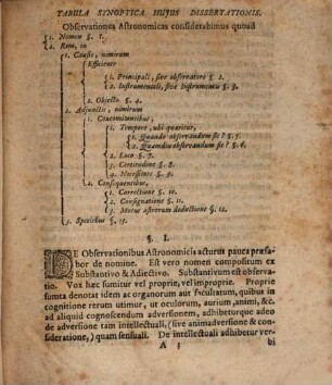 Diss. mathemat. de observationibus astronomicis