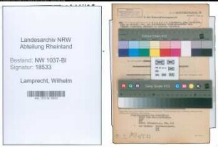 Entnazifizierung Wilhelm Lamprecht , geb. 00.00.0000 (Justizinspektor)