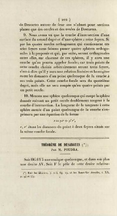 Théorème de desargues.