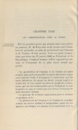 Chapitre XVIII. Les administrateurs civil au Tonkin