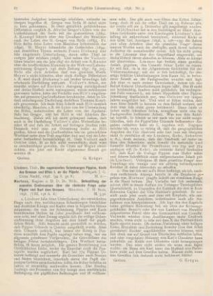 87-88 [Rezension] Martens, Wilhelm, Beleuchtung der neuesten Controversen über die römische Frage unter Pippin und Karl dem Grossen
