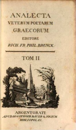 Analecta Veterum Poetarum Graecorum, 2
