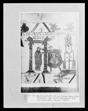 Der Teppich von Bayeux — 13. Szene: Ein Kleriker und Aelfgyva