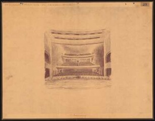 Friedrich-Theater, Dessau: Perspektivische Ansicht Innenraum