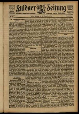 Ausgabe vom Dienstag, den 25. September 1906.