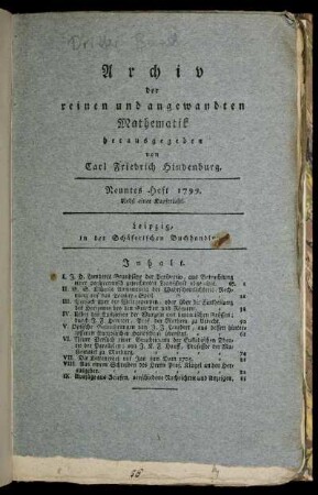 3: Archiv der reinen und angewandten Mathematik