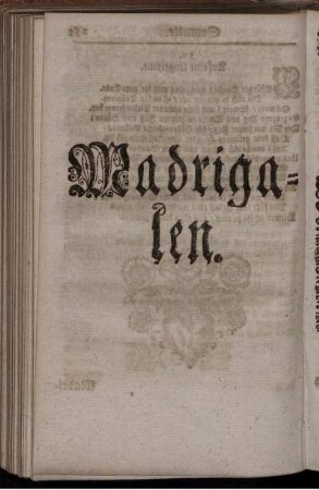 Madrigalen.