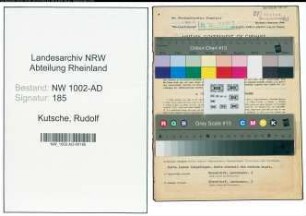 Entnazifizierung Rudolf Kutsche, geb. 28.02.1921 (Verw.Angest.)