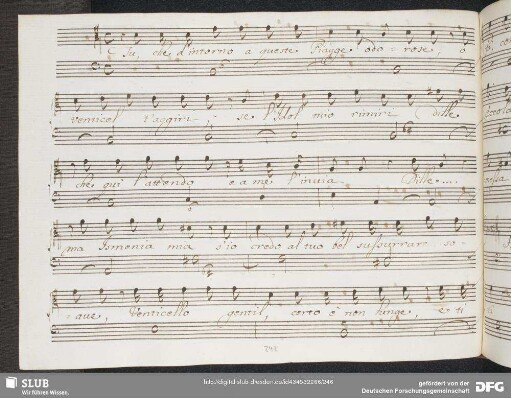 Recitativo: Tu che d'intorno a queste piagge odorose