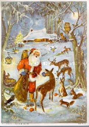 Adventskalender mit Glimmer