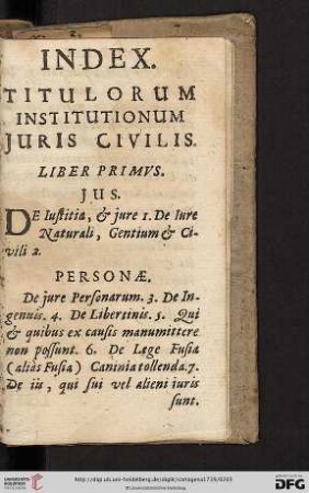 Titulorum Institutionum Juris Civilis
