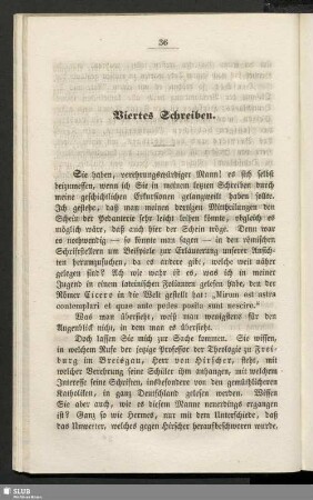 Viertes Schreiben