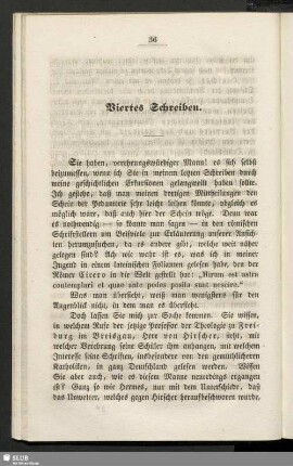 Viertes Schreiben