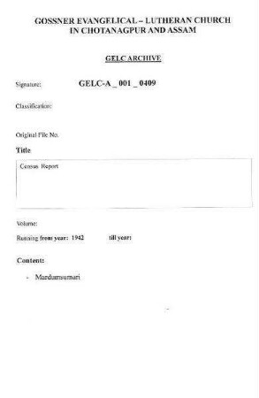 Census Report