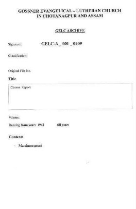 Census Report
