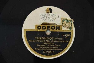 Turandot : Arie des Prinzen (I. Akt): "O weine nicht, Liu" / (Puccini)