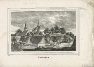 Ansicht von Taubenheim, Lithographie, um 1840