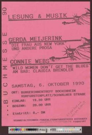 Buchmesse 1990 Lesung mit Musik : Lesung und Gesang