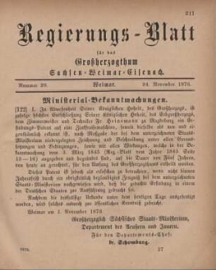 Nr. 29 : 24. November 1876