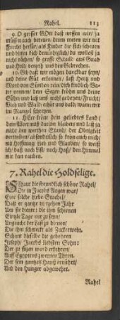 7. Rahel die Holdselige