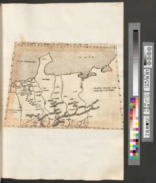 Disegno della germania, secondo la descrittione della geografia di strabone nel Libro settimo, Tavola V