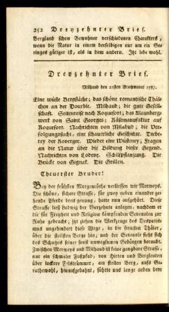 Dreyzehnter Brief