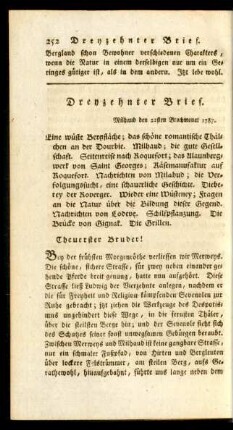 Dreyzehnter Brief