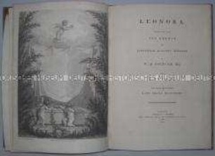 Erstausgabe von G. A. Bürgers Ballade "Lenore" mit deutsch-englischem Paralleltext