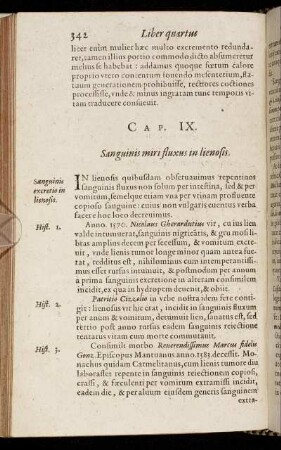 Cap. IX. Sanguinis miri fluxus in lienosis.