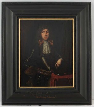 Bildnis eines Fürsten, angeblich Karl II. von der Pfalz (* 31. März 1651 in Heidelberg; † 26. Mai 1685 ebenda) Kurfürst (Pendant BS_2784)