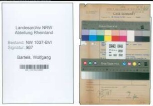 Entnazifizierung Wolfgang Bartels , geb. 23.08.1903 (Notar)