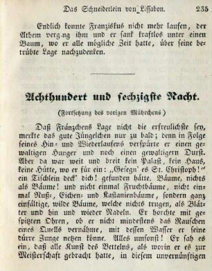 Achthundert und sechzigste Nacht