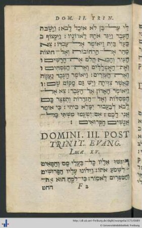 Domini. III. Post Trinit. Evang. Lucae XV.