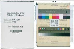 Entnazifizierung Karl Rosenbusch , geb. 11.11.1906 (Bankbevollmaechtigter)