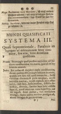 Mundi Quasificati Systema III.