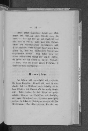 Urwahlen.