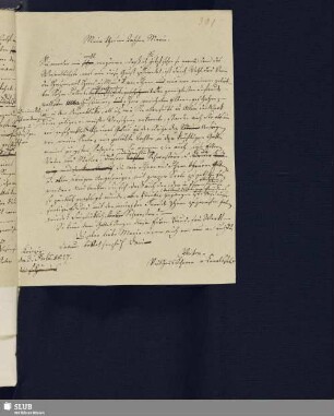Bl. 301-302. SvC, Veit Hans an SvC, Marie