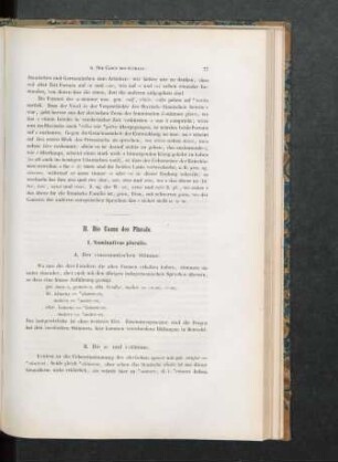 II. Die Casus des Plurals