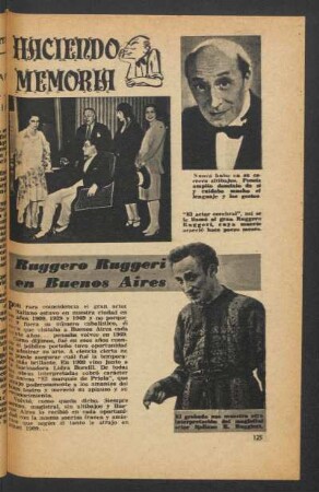 Haciendo memoria: Ruggero Ruggeri en Buenos Aires