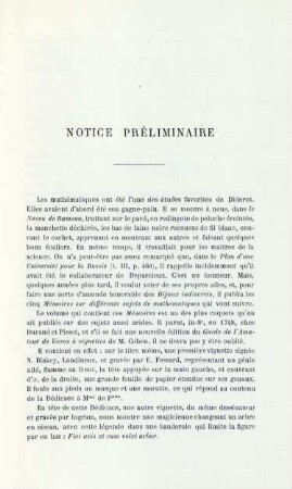 Notice préliminaire
