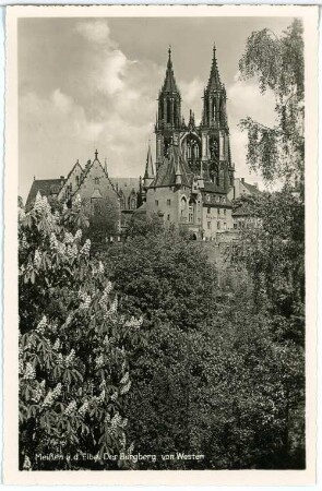 Meißen. Burgberg von Westen