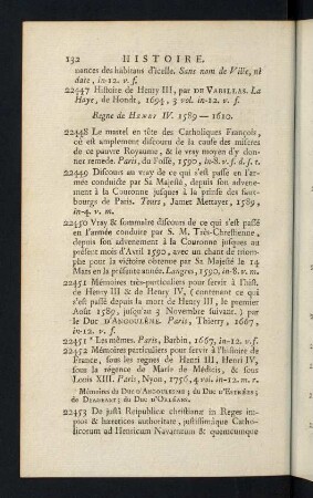 132-145, Regne de Henri IV. 1589-1610