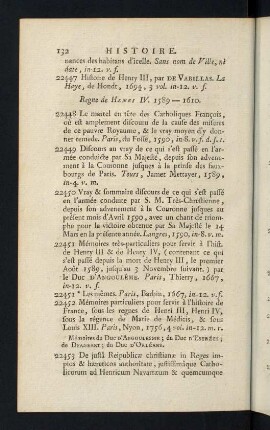 132-145, Regne de Henri IV. 1589-1610