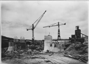 Staustufe Marktbreit, Wehrbaugrube