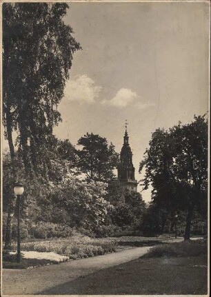 Freundschaftsinsel, Potsdam: Ansicht mit Heiligengeistkirche
